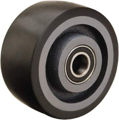 Hamilton - 4 Inch Diameter x 2 Inch Wide, Polyurethane on Cast Iron Caster Wheel - 975 Lb. Capacity, 2-1/4 Inch Hub Length, 1/2 Inch Axle Diameter, Sealed Precision Ball Bearing - Americas Industrial Supply