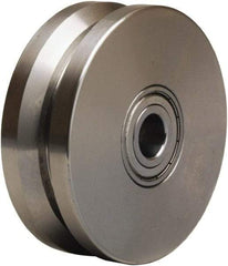 Hamilton - 4 Inch Diameter x 1-3/8 Inch Wide, Stainless Steel Caster Wheel - 600 Lb. Capacity, 1-5/8 Inch Hub Length, 1/2 Inch Axle Diameter, Stainless Steel Precision Ball Bearing - Americas Industrial Supply