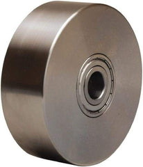 Hamilton - 4 Inch Diameter x 2 Inch Wide, Stainless Steel Caster Wheel - 850 Lb. Capacity, 2-1/2 Inch Hub Length, 1/2 Inch Axle Diameter, Stainless Steel Precision Ball Bearing - Americas Industrial Supply