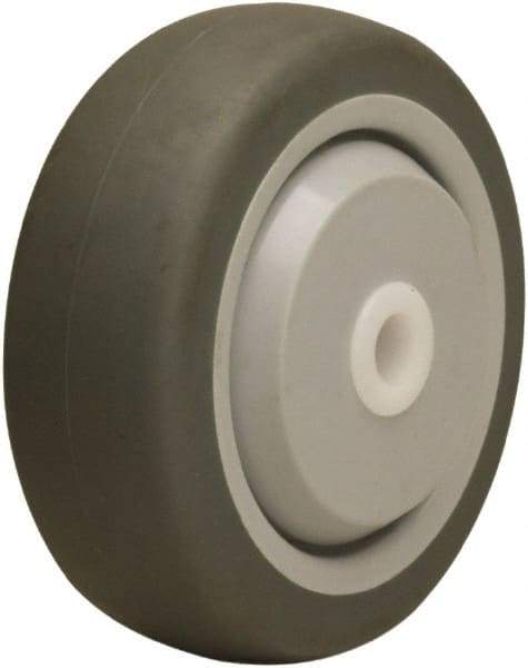 Hamilton - 3-1/2 Inch Diameter x 1-3/8 Inch Wide, Rubber on Thermoplastic Caster Wheel - 240 Lb. Capacity, 1-5/8 Inch Hub Length, 1/2 Inch Axle Diameter, Ball Bearing - Americas Industrial Supply