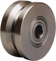 Hamilton - 3 Inch Diameter x 1-3/8 Inch Wide, Stainless Steel Caster Wheel - 450 Lb. Capacity, 1-3/8 Inch Hub Length, 1/2 Inch Axle Diameter, Plain Bore Bearing - Americas Industrial Supply