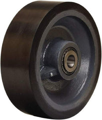 Hamilton - 12 Inch Diameter x 4 Inch Wide, Polyurethane on Forged Steel Caster Wheel - 7,800 Lb. Capacity, 4-1/4 Inch Hub Length, 2-7/16 Inch Axle Diameter, Plain Bore Bearing - Americas Industrial Supply