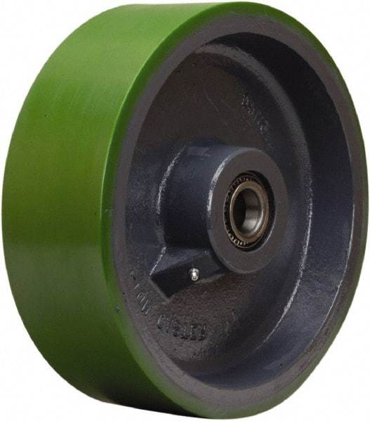 Hamilton - 12 Inch Diameter x 4 Inch Wide, Polyurethane on Cast Iron Caster Wheel - 4,800 Lb. Capacity, 4-1/4 Inch Hub Length, 1-1/2 Inch Axle Diameter, Tapered Roller Bearing - Americas Industrial Supply