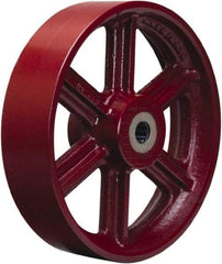 Hamilton - 14 Inch Diameter x 5 Inch Wide, Cast Iron Caster Wheel - 6,000 Lb. Capacity, 5-1/4 Inch Hub Length, 1-1/2 Inch Axle Diameter, Straight Roller Bearing - Americas Industrial Supply