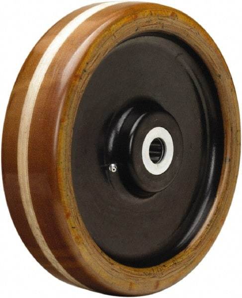 Hamilton - 12 Inch Diameter x 3 Inch Wide, Phenolic Caster Wheel - 4,400 Lb. Capacity, 3-1/4 Inch Hub Length, 3/4 Inch Axle Diameter, Tapered Roller Bearing - Americas Industrial Supply