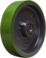 Hamilton - 12 Inch Diameter x 3 Inch Wide, Polyurethane on Cast Iron Caster Wheel - 3,500 Lb. Capacity, 3-1/4 Inch Hub Length, 1 Inch Axle Diameter, Tapered Roller Bearing - Americas Industrial Supply