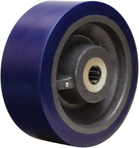 Hamilton - 10 Inch Diameter x 4 Inch Wide, Polyurethane on Forged Steel Caster Wheel - 5,000 Lb. Capacity, 4-1/4 Inch Hub Length, 1-1/4 Inch Axle Diameter, Sealed Precision Ball Bearing - Americas Industrial Supply