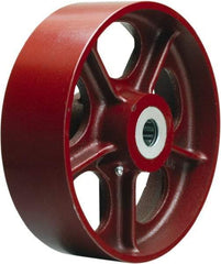 Hamilton - 11 Inch Diameter x 4 Inch Wide, Cast Iron Caster Wheel - 4,000 Lb. Capacity, 4-1/4 Inch Hub Length, 1-1/4 Inch Axle Diameter, Straight Roller Bearing - Americas Industrial Supply