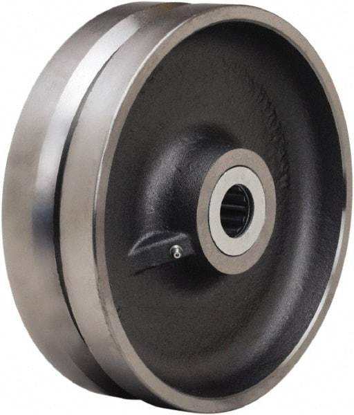 Hamilton - 10 Inch Diameter x 3 Inch Wide, Forged Steel Caster Wheel - 3,600 Lb. Capacity, 3-1/4 Inch Hub Length, 1-1/2 Inch Axle Diameter, Straight Roller Bearing - Americas Industrial Supply