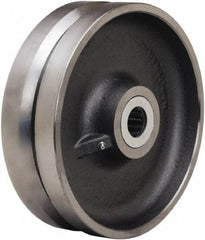 Hamilton - 10 Inch Diameter x 3 Inch Wide, Forged Steel V-Groove Caster Wheel - 4,500 Lb. Capacity, 3-1/4 Inch Hub Length, 3/4 Inch Axle Diameter, Tapered Roller Bearing - Americas Industrial Supply