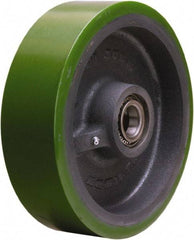 Hamilton - 10 Inch Diameter x 3 Inch Wide, Polyurethane on Cast Iron Caster Wheel - 3,000 Lb. Capacity, 3-1/4 Inch Hub Length, 1 Inch Axle Diameter, Tapered Roller Bearing - Americas Industrial Supply