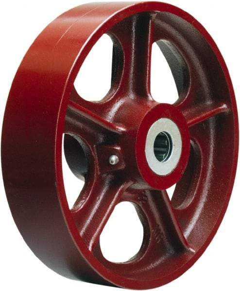 Hamilton - 10 Inch Diameter x 2-1/2 Inch Wide, Cast Iron Caster Wheel - 2,500 Lb. Capacity, 3-1/4 Inch Hub Length, 1-1/4 Inch Axle Diameter, Tapered Roller Bearing - Americas Industrial Supply