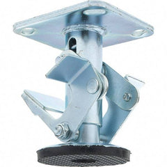 Hamilton - Floor Truck Lock for 5" Diam Caster Wheels - 5-1/2" Retracted Clearance, 4" x 4-1/2" Top Plate Size, 2-5/8" x 3-5/8" Slotted to 3" x 3" Bolt Hole Spacing - Americas Industrial Supply