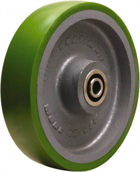 Hamilton - 10 Inch Diameter x 2-1/2 Inch Wide, Polyurethane on Cast Iron Caster Wheel - 2,500 Lb. Capacity, 3-1/2 Inch Hub Length, 3/4 Inch Axle Diameter, Sealed Precision Ball Bearing - Americas Industrial Supply