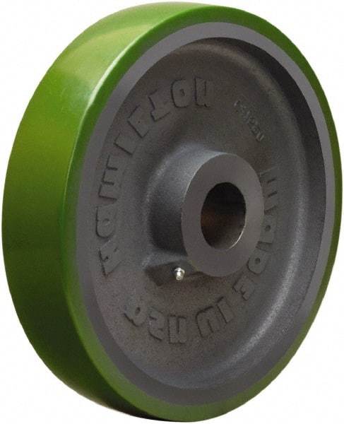 Hamilton - 12 Inch Diameter x 2-1/2 Inch Wide, Polyurethane on Cast Iron Caster Wheel - 2,800 Lb. Capacity, 3-1/4 Inch Hub Length, 1-15/16 Inch Axle Diameter, Plain Bore Bearing - Americas Industrial Supply