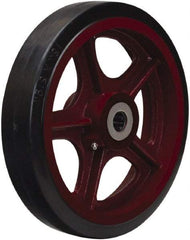 Hamilton - 12 Inch Diameter x 3 Inch Wide, Rubber on Cast Iron Caster Wheel - 1,140 Lb. Capacity, 3-1/4 Inch Hub Length, 1-15/16 Inch Axle Diameter, Plain Bore Bearing - Americas Industrial Supply