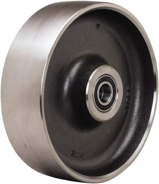 Hamilton - 12 Inch Diameter x 4 Inch Wide, Forged Steel Caster Wheel - 7,500 Lb. Capacity, 4-1/4 Inch Hub Length, 1-1/2 Inch Axle Diameter, Straight Roller Bearing - Americas Industrial Supply