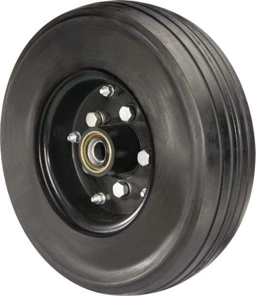 Hamilton - 16 Inch Diameter x 5-1/8 Inch Wide, Rubber Caster Wheel - 2,900 Lb. Capacity, 4-1/2 Inch Hub Length, 1 Inch Axle Diameter, Tapered Roller Bearing - Americas Industrial Supply