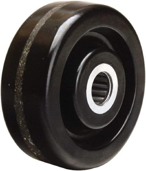 Hamilton - 4 Inch Diameter x 1-1/2 Inch Wide, Phenolic Caster Wheel - 600 Lb. Capacity, 1-5/8 Inch Hub Length, 5/8 Inch Axle Diameter, Straight Roller Bearing - Americas Industrial Supply