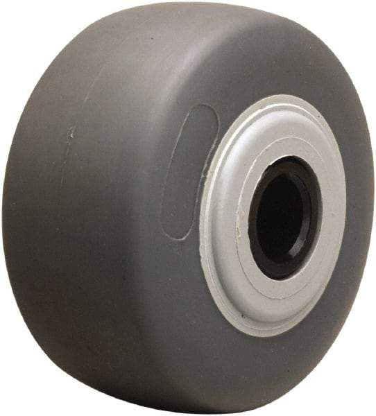 Hamilton - 4 Inch Diameter x 2 Inch Wide, Rubber on Thermoplastic Caster Wheel - 300 Lb. Capacity, 2-3/16 Inch Hub Length, 3/4 Inch Axle Diameter, Straight Roller Bearing - Americas Industrial Supply
