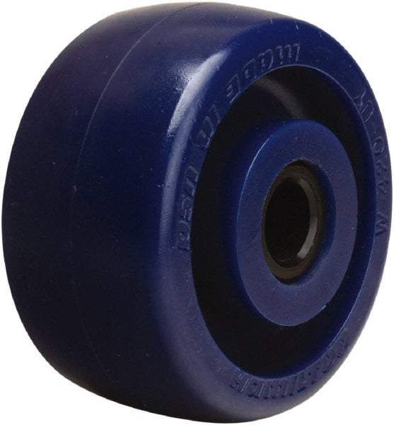 Hamilton - 4 Inch Diameter x 2 Inch Wide, Polyurethane Caster Wheel - 750 Lb. Capacity, 2-3/16 Inch Hub Length, 3/4 Inch Axle Diameter, Delrin Bearing - Americas Industrial Supply