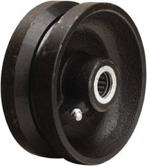 Hamilton - 5 Inch Diameter x 2 Inch Wide, Cast Iron Caster Wheel - 800 Lb. Capacity, 2-3/16 Inch Hub Length, 5/8 Inch Axle Diameter, Straight Roller Bearing - Americas Industrial Supply