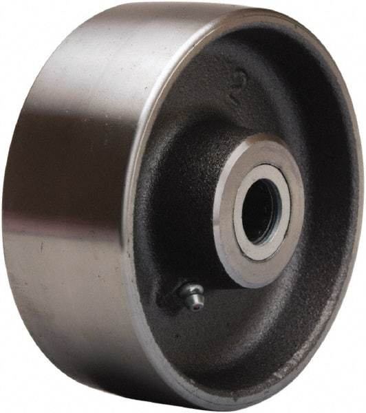 Hamilton - 5 Inch Diameter x 2 Inch Wide, Forged Steel Caster Wheel - 1,500 Lb. Capacity, 2-1/4 Inch Hub Length, 3/4 Inch Axle Diameter, Straight Roller Bearing - Americas Industrial Supply