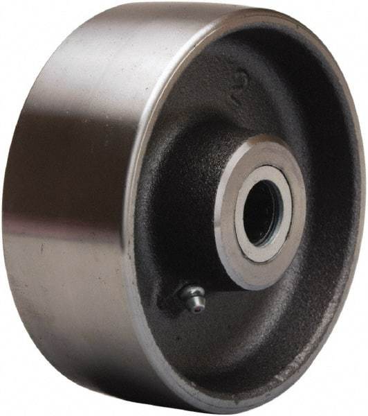 Hamilton - 5 Inch Diameter x 2 Inch Wide, Forged Steel Caster Wheel - 1,500 Lb. Capacity, 2-1/4 Inch Hub Length, 1/2 Inch Axle Diameter, Straight Roller Bearing - Americas Industrial Supply