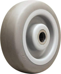 Hamilton - 6 Inch Diameter x 2 Inch Wide, Rubber on Thermoplastic Caster Wheel - 410 Lb. Capacity, 2-3/16 Inch Hub Length, 1/2 Inch Axle Diameter, Straight Roller Bearing - Americas Industrial Supply