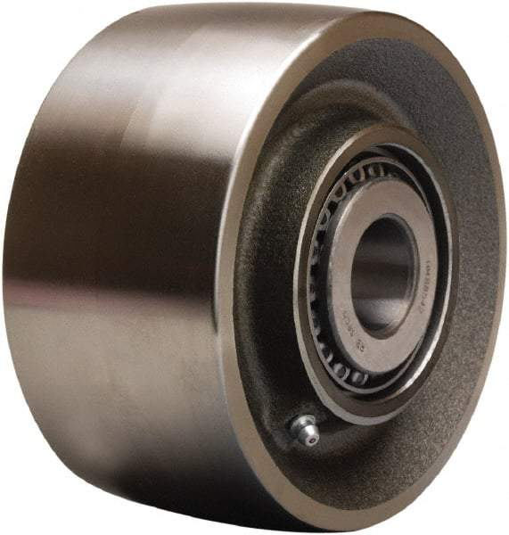 Hamilton - 6 Inch Diameter x 3 Inch Wide, Forged Steel Caster Wheel - 6,000 Lb. Capacity, 3-1/4 Inch Hub Length, 1-1/2 Inch Axle Diameter, Straight Roller Bearing - Americas Industrial Supply