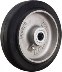 Hamilton - 7 Inch Diameter x 2 Inch Wide, Rubber on Aluminum Caster Wheel - 455 Lb. Capacity, 2-3/16 Inch Hub Length, 5/8 Inch Axle Diameter, Straight Roller Bearing - Americas Industrial Supply