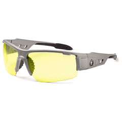 DAGR Yellow Lens Matte Gray Safety Glasses - Americas Industrial Supply