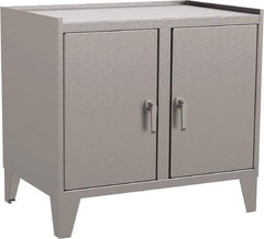 Jamco - 2 Shelf Locking Storage Cabinet - Stainless Steel, 36" Wide x 24" Deep x 34" High - Americas Industrial Supply