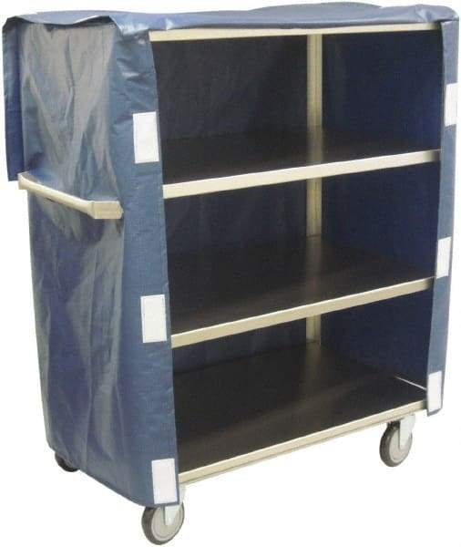 Jamco - 600 Lb Capacity, 48" Wide x 22" Long x 47" High Linen Cart - 4 Shelf, Stainless Steel, 4 Swivel Casters - Americas Industrial Supply