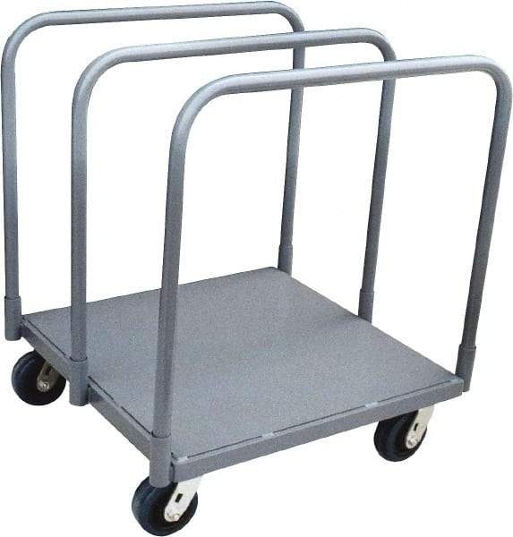 Jamco - 2,000 Lb Capacity Panel Mover - Steel Deck, 31" OAW, 10" Platform Height, Urethane Casters - Americas Industrial Supply