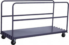 Jamco - 2,000 Lb Capacity Adjustable Sheet & Panel Truck - Steel Deck, 72" OAW, 9" Platform Height - Americas Industrial Supply