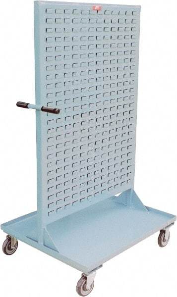 Jamco - Louvered Panel Cart - 36 Inch Overall Width x 30 Inch Overall Depth x 64 Inch Overall Height - Americas Industrial Supply
