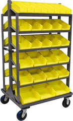 Jamco - 58 Bin Sloping Shelf - 36 Inch Overall Width x 30 Inch Overall Depth x 66 Inch Overall Height, Plastic Bins - Americas Industrial Supply