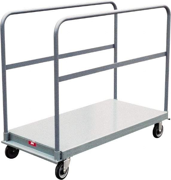 Jamco - 1,200 Lb Capacity Platform Truck - Steel Deck, 36" OAW, 9" Platform Height, Urethane Casters - Americas Industrial Supply