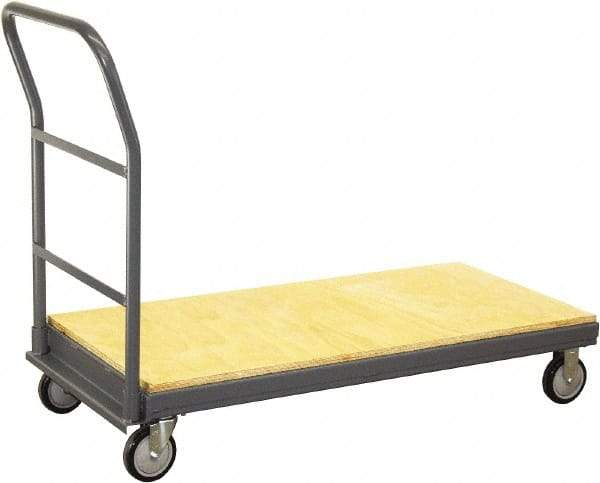 Jamco - 1,200 Lb Capacity Platform Truck - 60" OAW, 10" Platform Height, Urethane Casters - Americas Industrial Supply