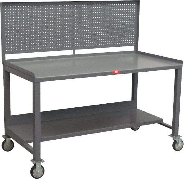 Jamco - Heavy Duty Use Workbench Mobile Work Bench - Steel, Gray, 36" Long x 60" Deep x 58" High - Americas Industrial Supply