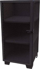 Jamco - 3 Shelf Security Storage Cabinet - Steel, 24" Wide x 24" Deep x 54" High, Black - Americas Industrial Supply
