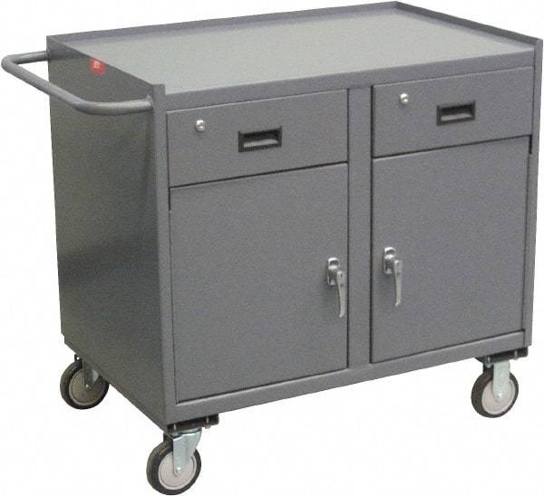 Jamco - Mobile Storage Cabinet - Steel, 36" Wide x 24" Deep x 36" High, Gray - Americas Industrial Supply