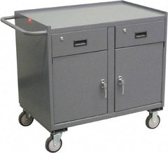 Jamco - Mobile Storage Cabinet - Steel, 36" Wide x 24" Deep x 40" High, Gray - Americas Industrial Supply