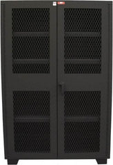 Jamco - 4 Shelf Visible Storage Cabinet - Steel, 48" Wide x 18" Deep x 78" High, Black - Americas Industrial Supply