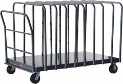 Jamco - 1,800 Lb Capacity Adjustable Panel Truck - Steel Deck, 72" OAW, 9" Platform Height - Americas Industrial Supply