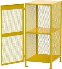 Jamco - Gas Cylinder Storage Cabinet - Steel, 40" Wide x 33" Deep x 71" High, Yellow - Americas Industrial Supply