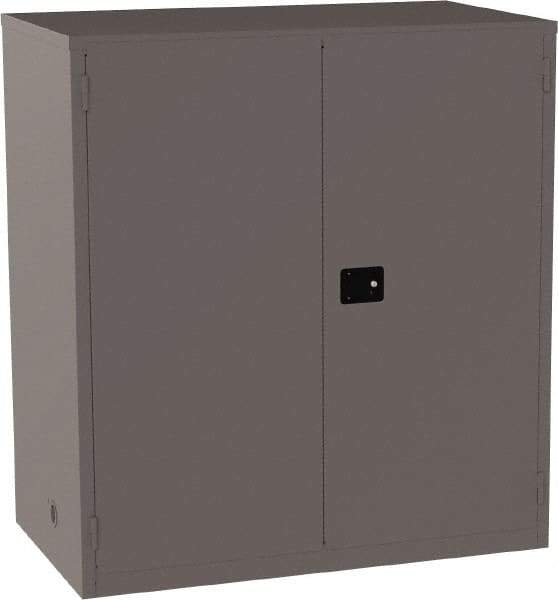 Jamco - 4 Shelf Security Storage Cabinet - Steel, 59" Wide x 34" Deep x 65" High, Gray - Americas Industrial Supply