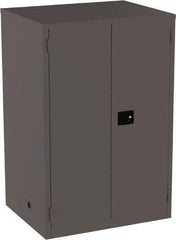 Jamco - 4 Shelf Security Storage Cabinet - Steel, 34" Wide x 43" Deep x 65" High, Gray - Americas Industrial Supply