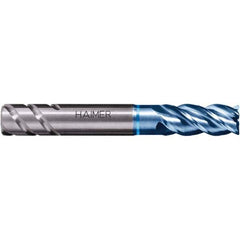 Corner Chamfer End Mill: 0.25″ Dia, 0.5″ LOC, 4 Flute, Solid Carbide 2″ OAL, 1/4″ Shank Dia, AlTiN Coated, Centercutting